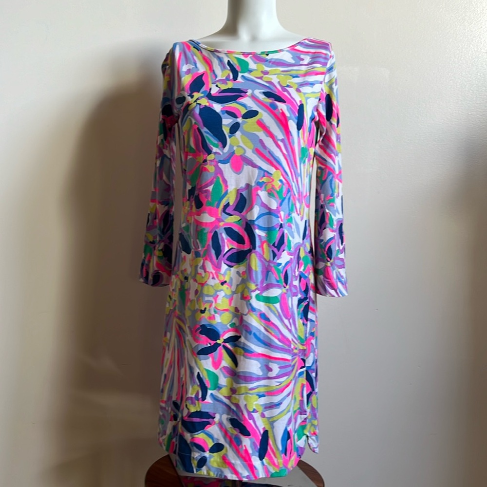 Lilly Pulitzer dress 100% Pima cotton small vibrant dress NWOT